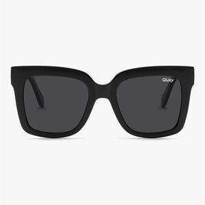 Quay Australia Black Bold Square Sunglasses